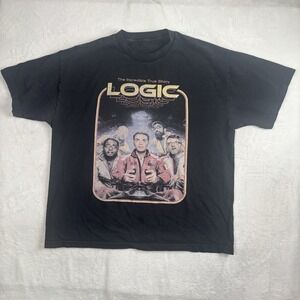 Logic The Incredible True Story Black Short Sleeve Graphic Album Shirt Men's XL